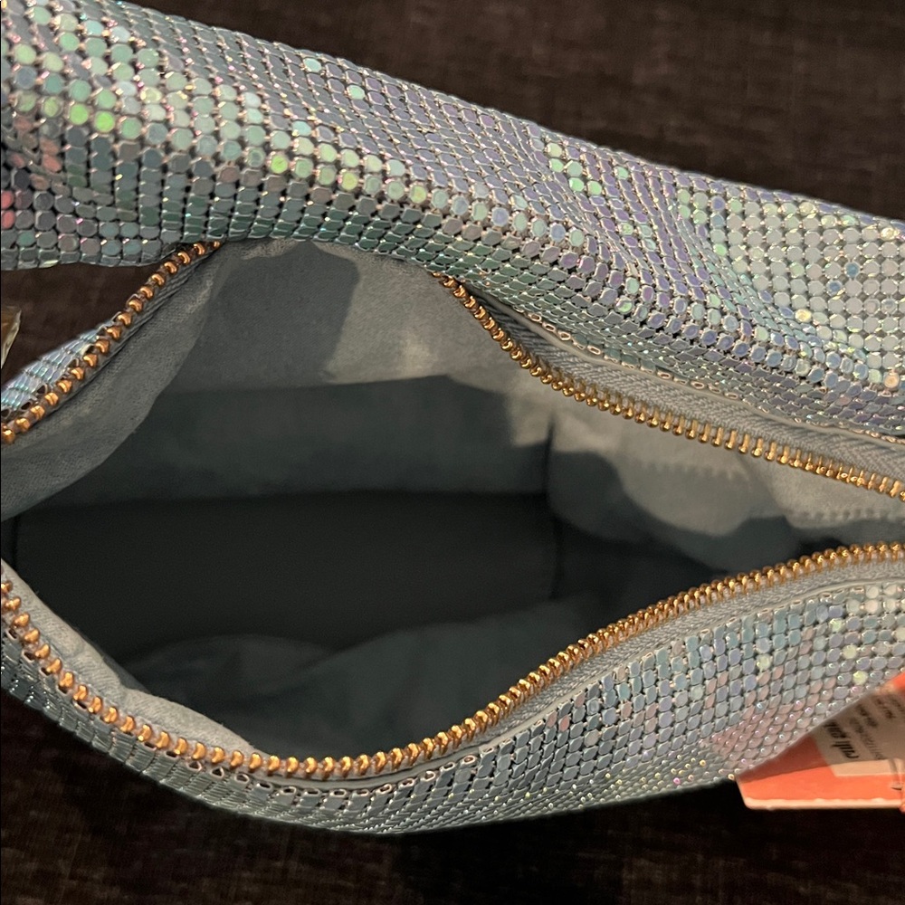 NWT Cult Gaia Gia Shoulder Bag - Pale Sky - Picture 10 of 11